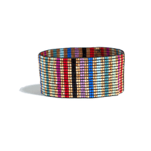 Kenzie Vertical Stripes Beaded Stretch Bracelet