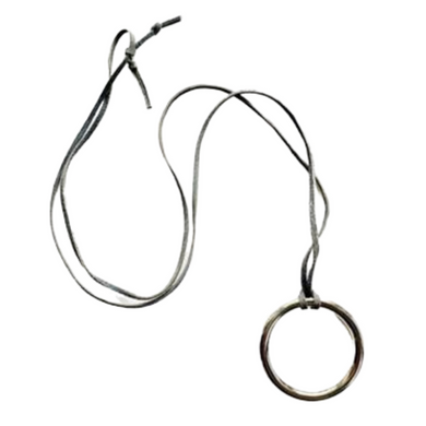 Tenfold Circle Necklace Grey & Silver