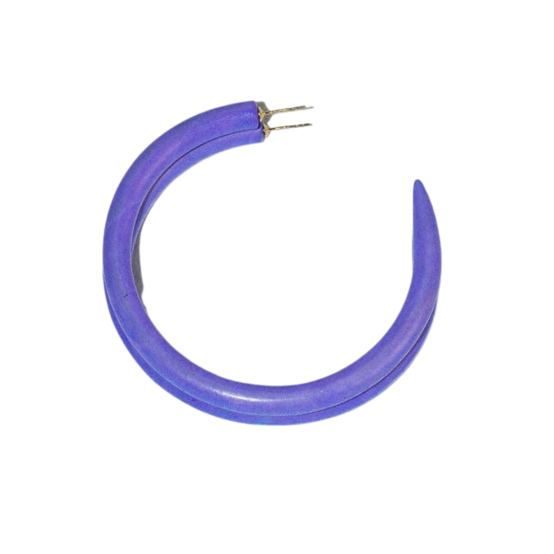 Blueberries Mango Wood Hoops | Binky + Lulu