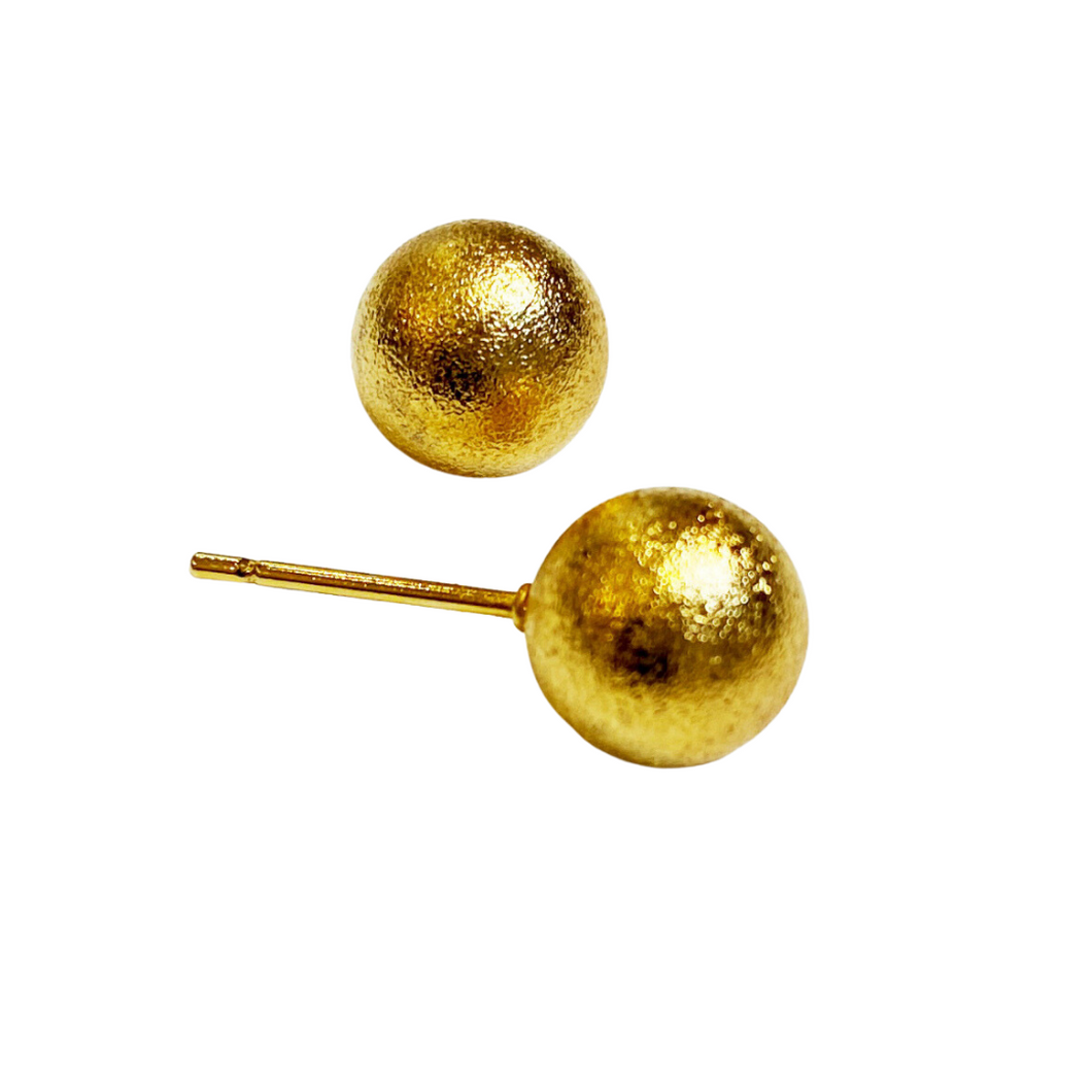 Brushed Gold Ball Stud