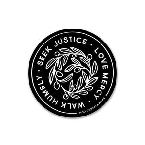 Seek Justice Sticker