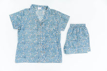 Blue Floral Frills Pajama Set