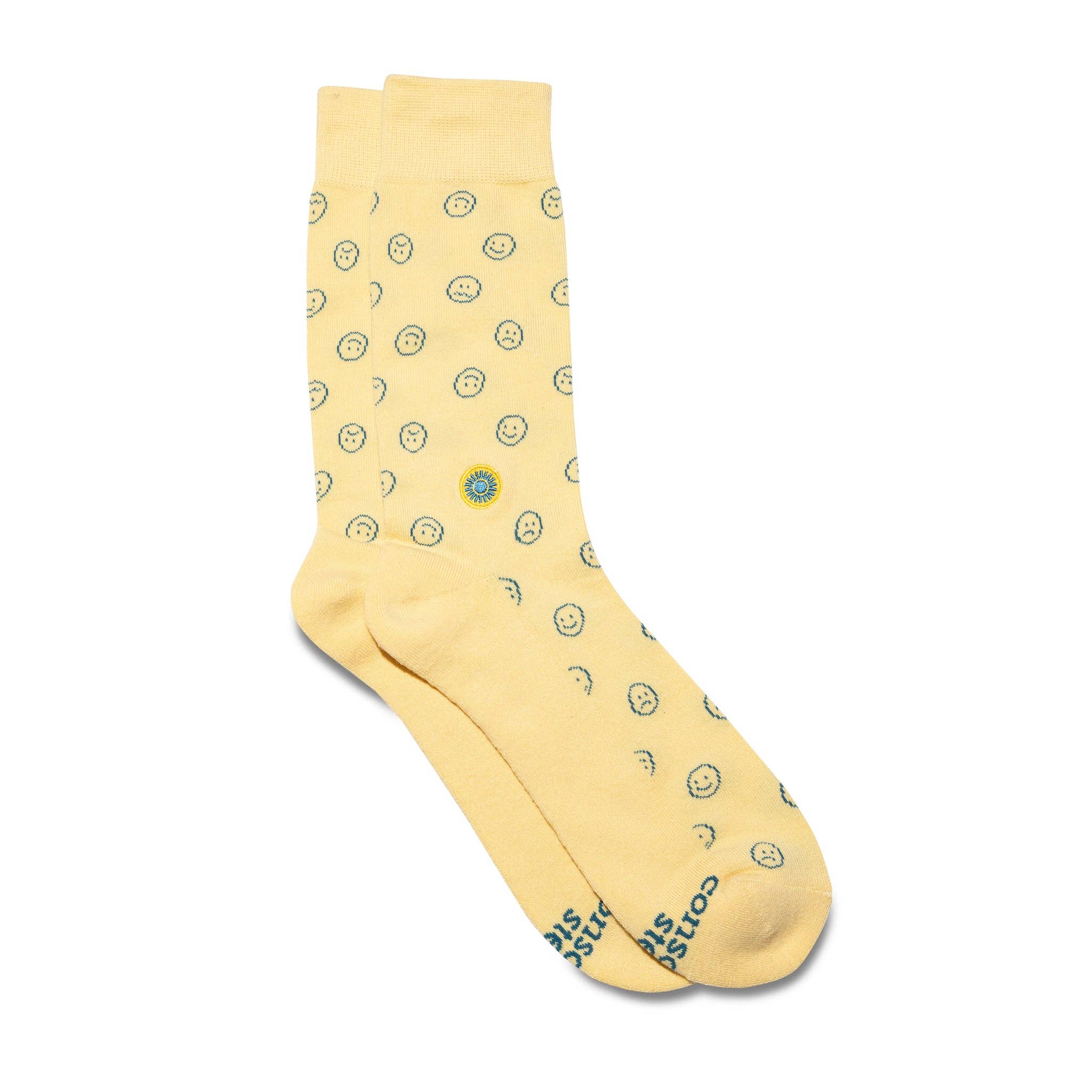 Support Mental Health Socks - Smiley Faces