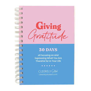 Giving Gratitude—30 Day Journal